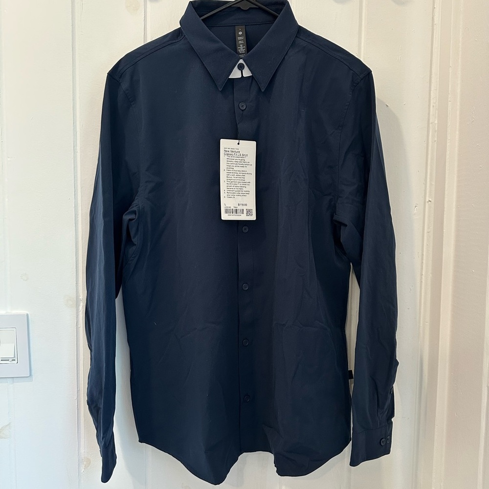 NEW Lululemon New Venture Classic Fit LS Shirt LARGE